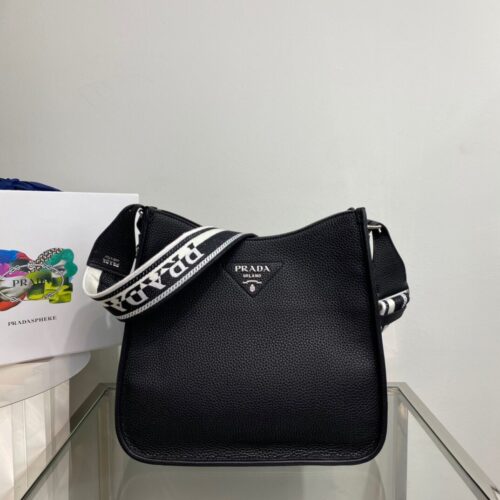 Alternative view of Prada 1BC132 Genuine Leather Hobo Bag