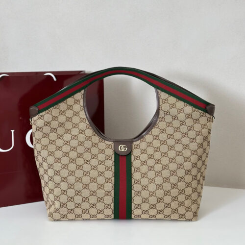 Gucci Giglio Vintage Commuter Tote Bag