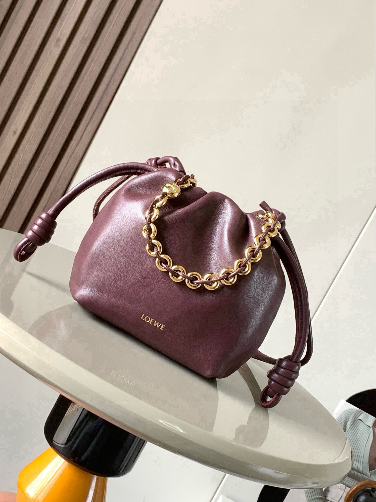 LOEWE Flamenco Purse Donut Chain Handbag (Copy)