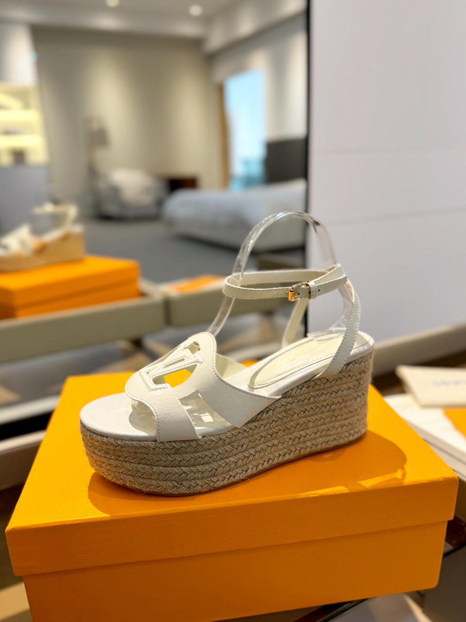 Louis Vuitton Women's Letter Rope Platform Sandals - Image 3