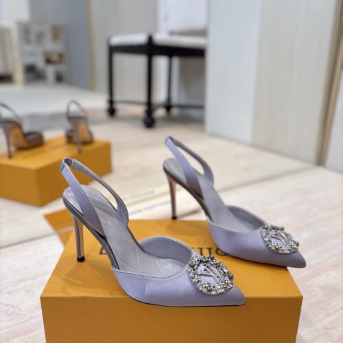 Alternative view of Louis Vuitton Met Slingback Open-Heel High Heels