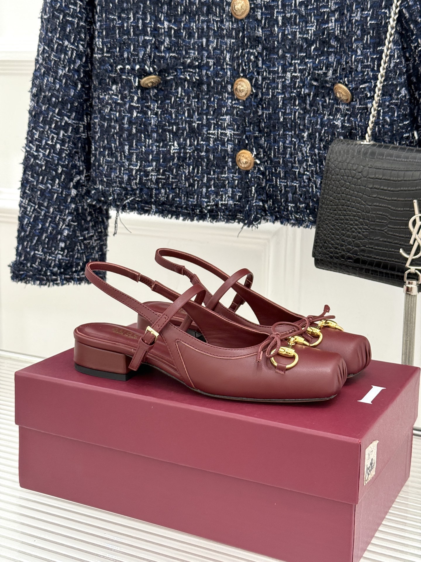 Gucci Horsebit Ballet Sandals with Horsebit Buckle and Backstrap - Image 2
