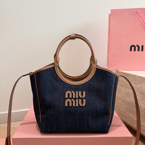 Miu Miu Ivy Denim Tote Bag