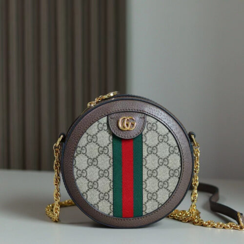 Alternative view of Gucci's classic Ophidia series round bag