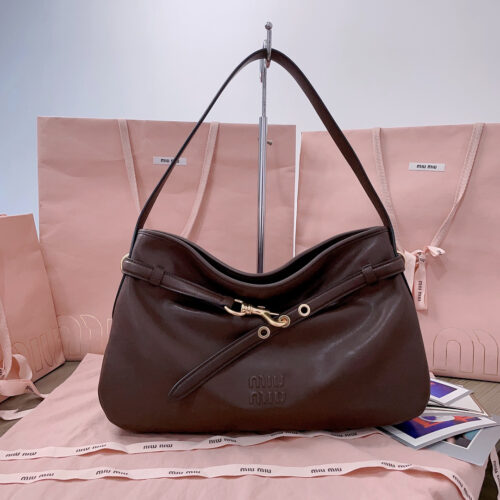 Alternative view of Miu Miu Aventure Nappa Soft Leather Underarm Bag