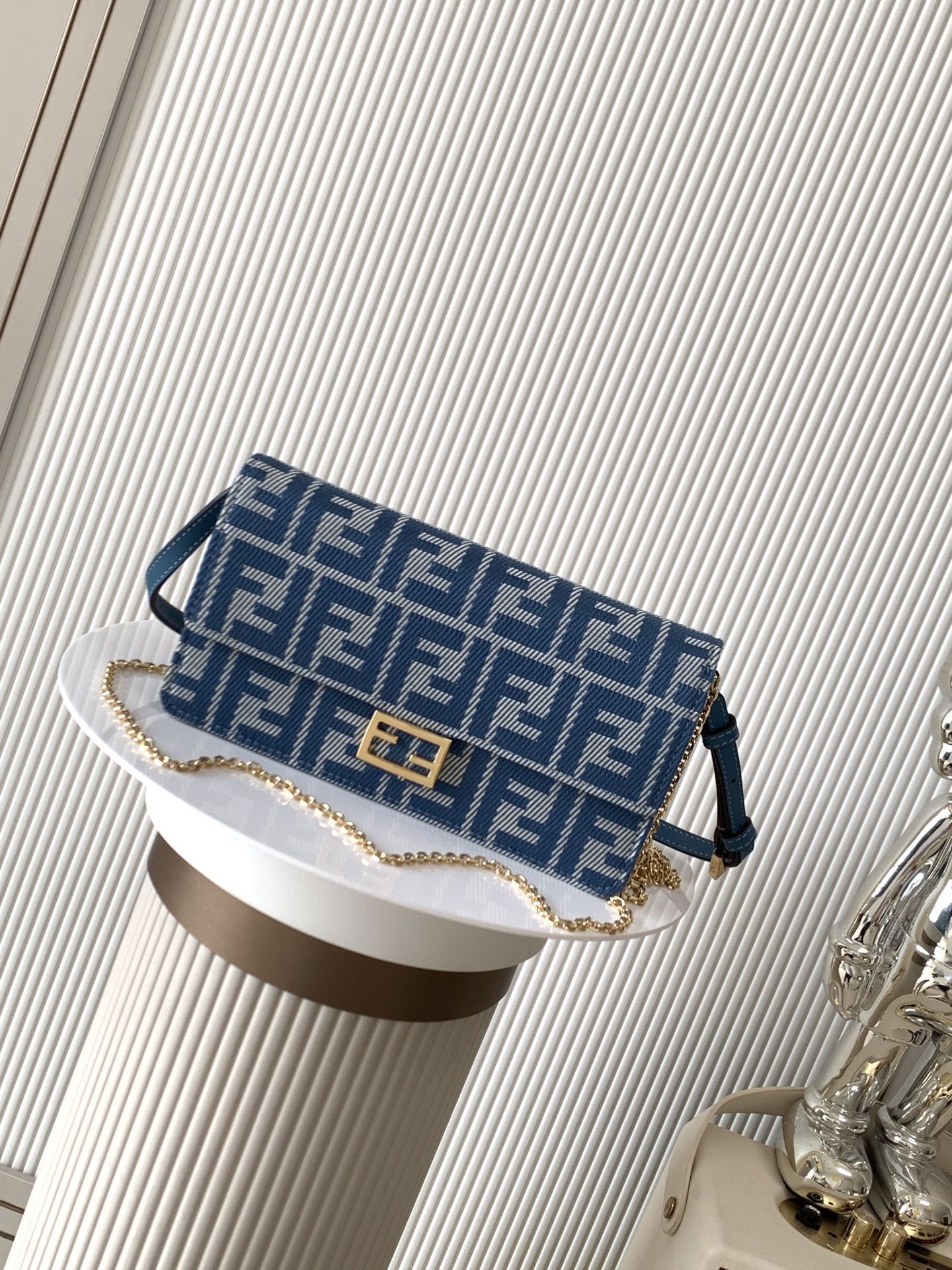 Fendi Baguette Chain WOC Bag
