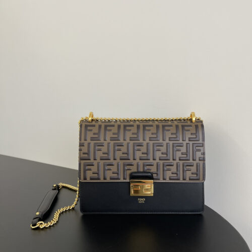Fendi Kan I flap chain bag (FF monogram version)