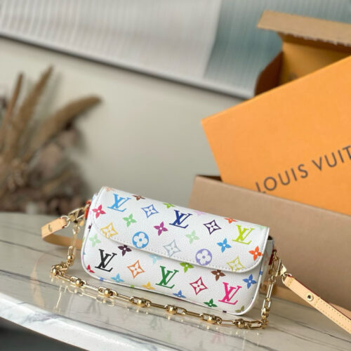 Louis Vuitton × Takashi Murakami collaboration WOC Ivy baguette bag
