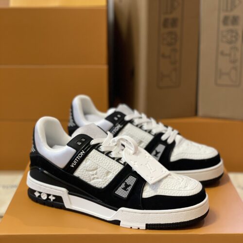 Alternative view of Louis Vuitton LV Trainer Panda Sneakers