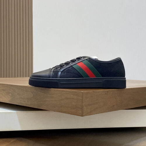 Gucci Tennis 1977 series GG canvas webbing low-top casual sneakers