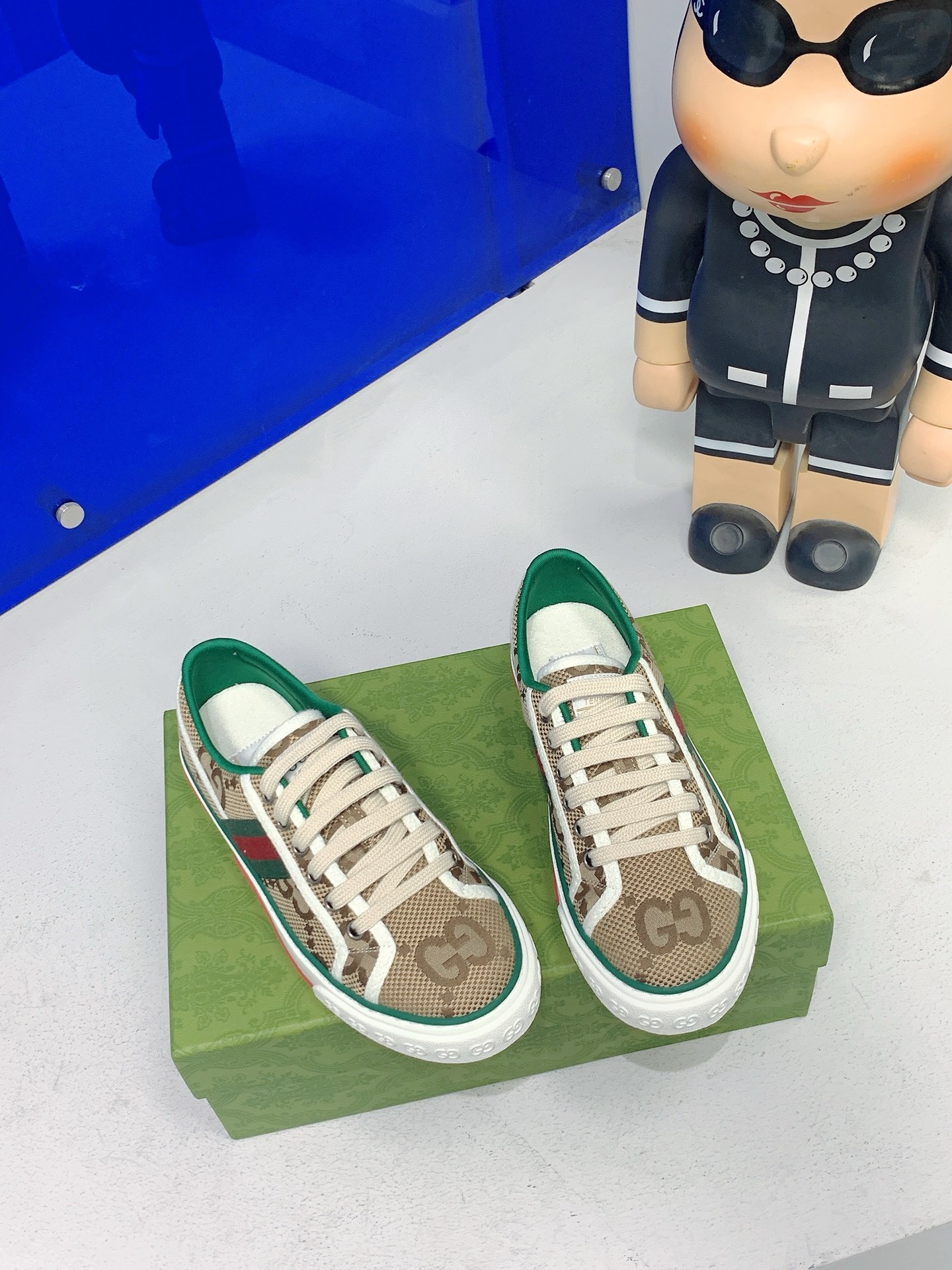 Gucci Tennis 1977 series GG monogram canvas low-top casual sneakers - Image 3