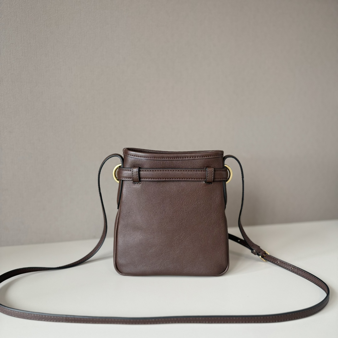 Miu Miu Nappa Genuine Leather Mini Lucky Bag Bucket Bag - Image 3
