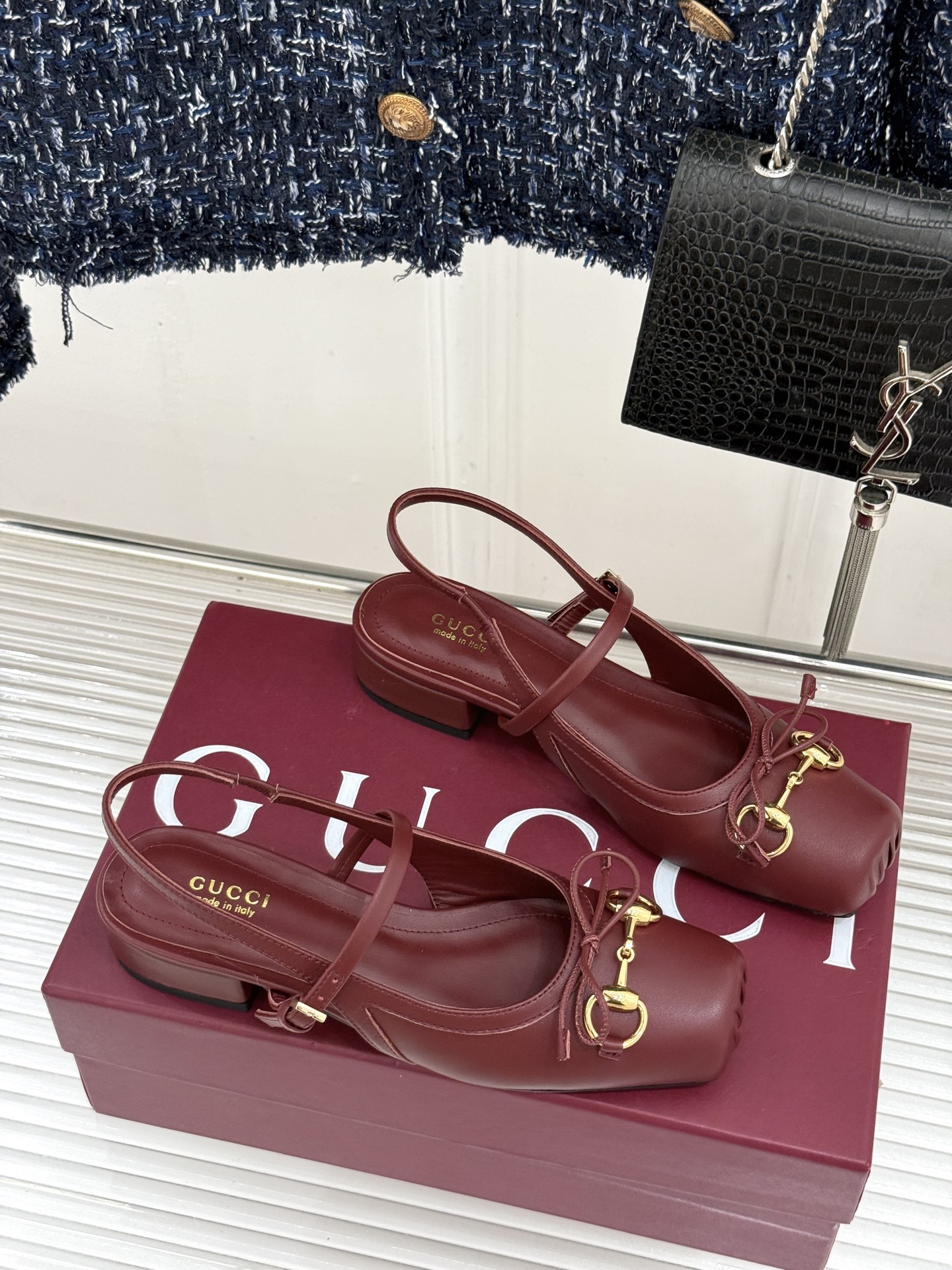 Gucci Horsebit Ballet Sandals with Horsebit Buckle and Backstrap - Image 4