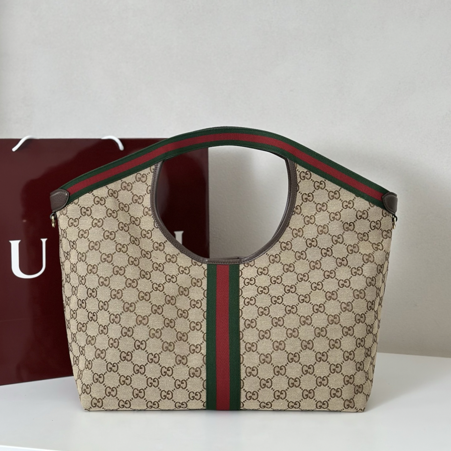 Gucci Giglio Vintage Commuter Tote Bag - Image 4