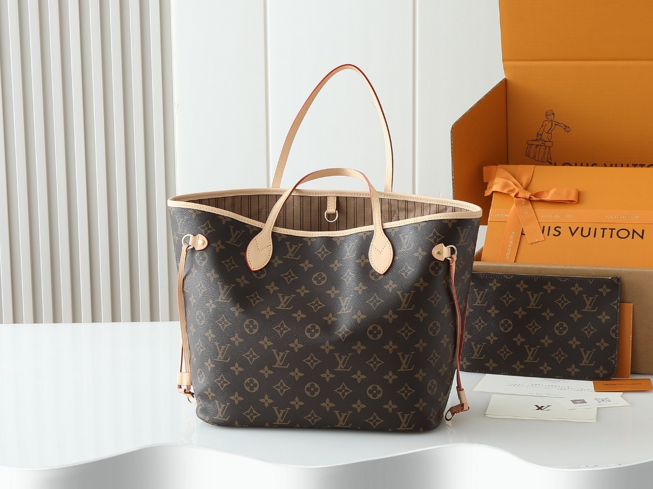LV Neverfull Tote Bag - Image 4