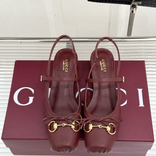 Gucci Horsebit Ballet Sandals with Horsebit Buckle and Backstrap