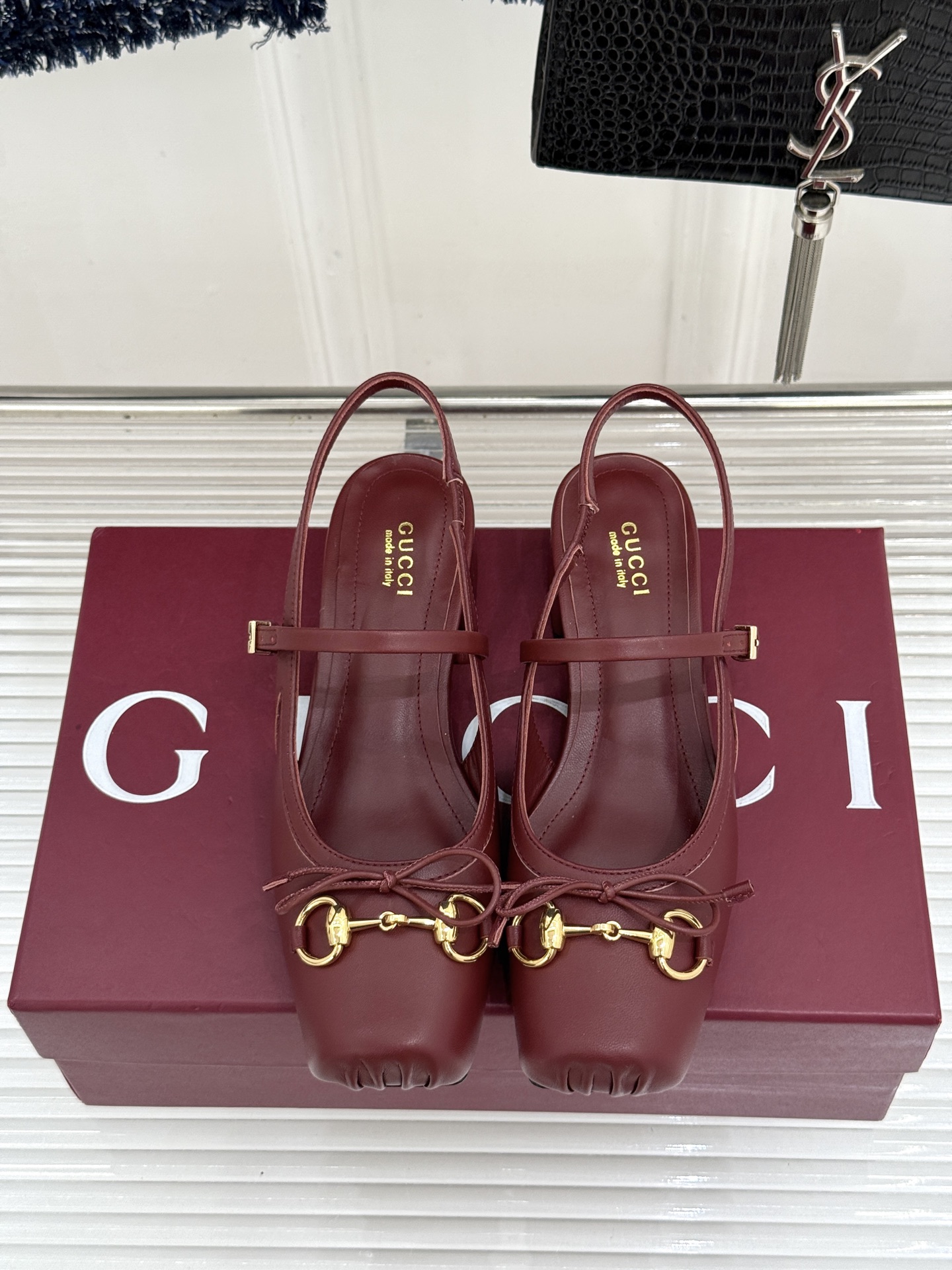 Gucci Horsebit Ballet Sandals with Horsebit Buckle and Backstrap