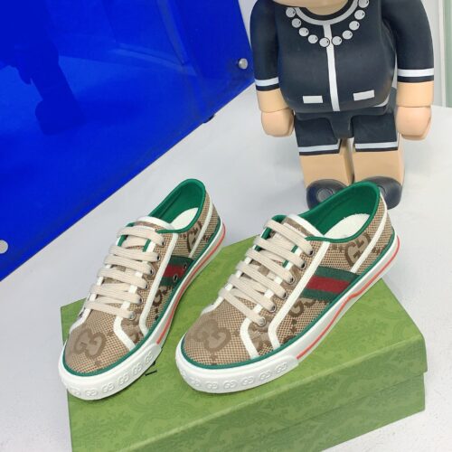 Gucci Tennis 1977 series GG monogram canvas low-top casual sneakers