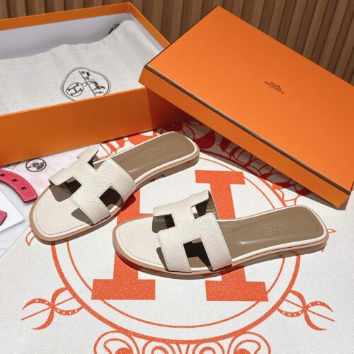 Hermès Oran Classic H-Shaped Flat Sandals (Copy)
