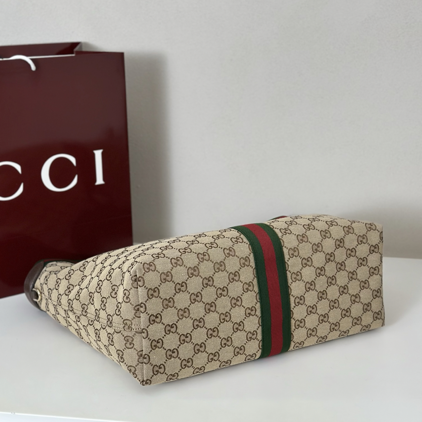 Gucci Giglio Vintage Commuter Tote Bag - Image 5