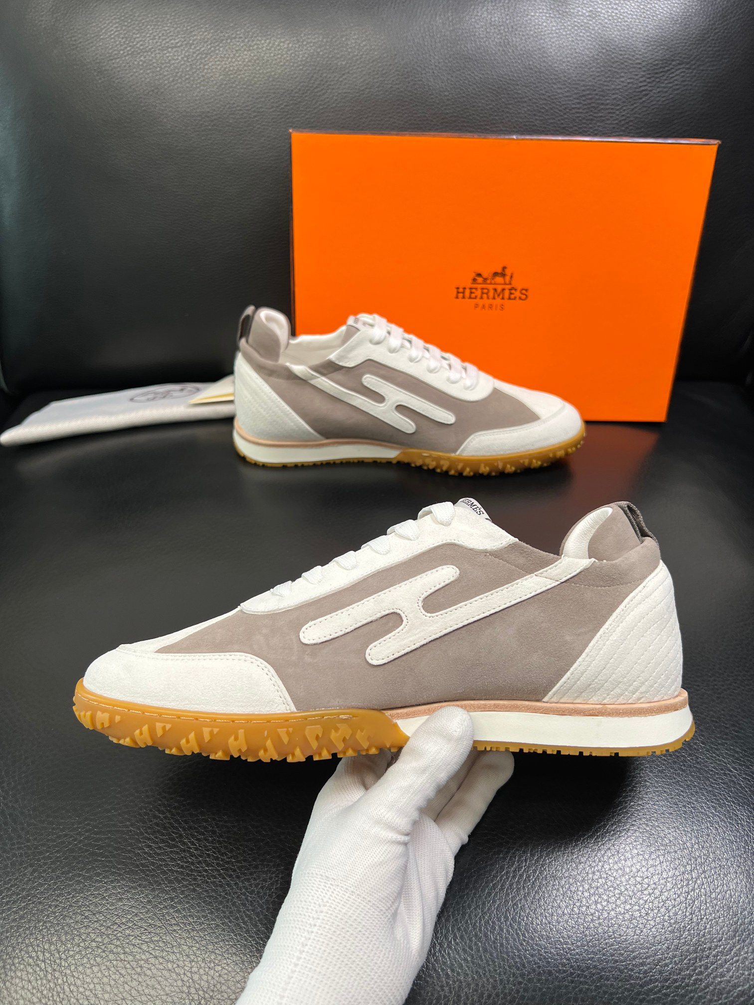 Hermès Jet series German training sneakers