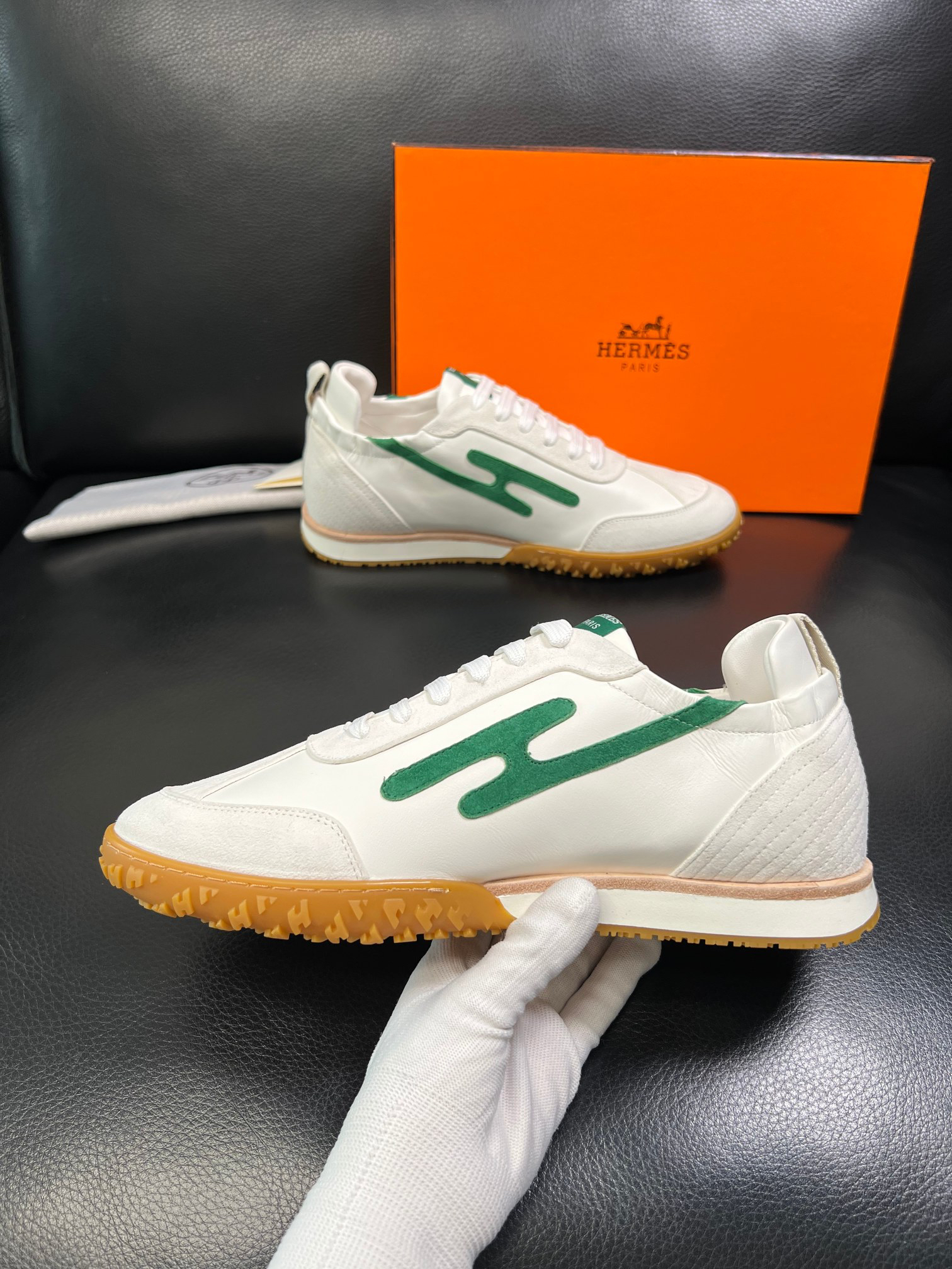 Hermès Jet series German training sneakers - Image 3