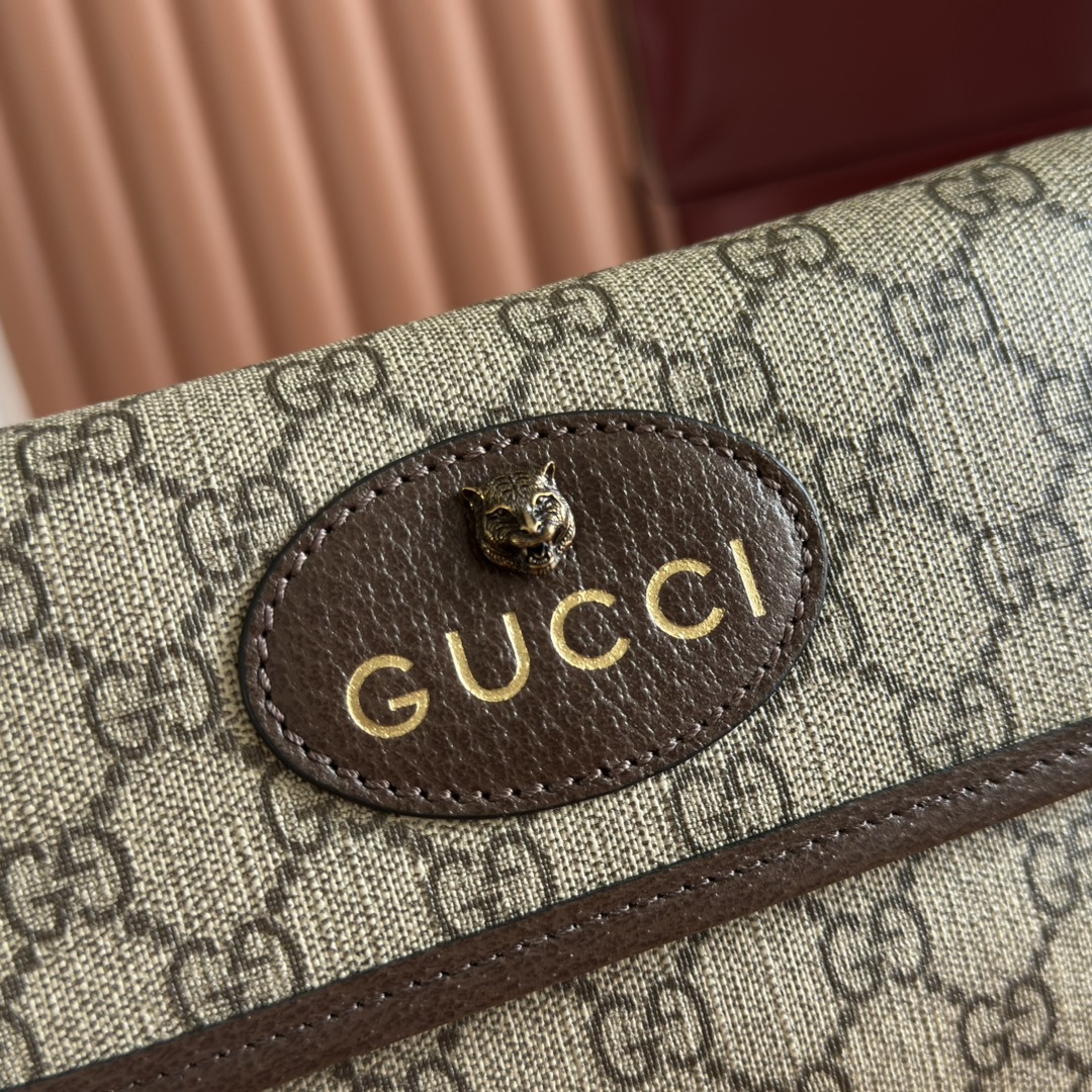 Gucci's classic GG Supreme tiger head canvas waist bag/crossbody bag - Image 6