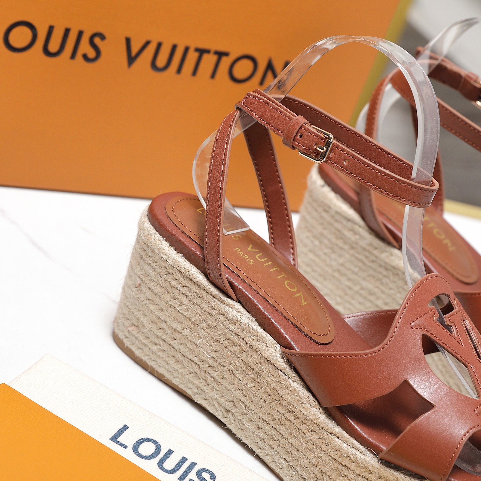 Louis Vuitton Women's Letter Rope Platform Sandals - Image 7