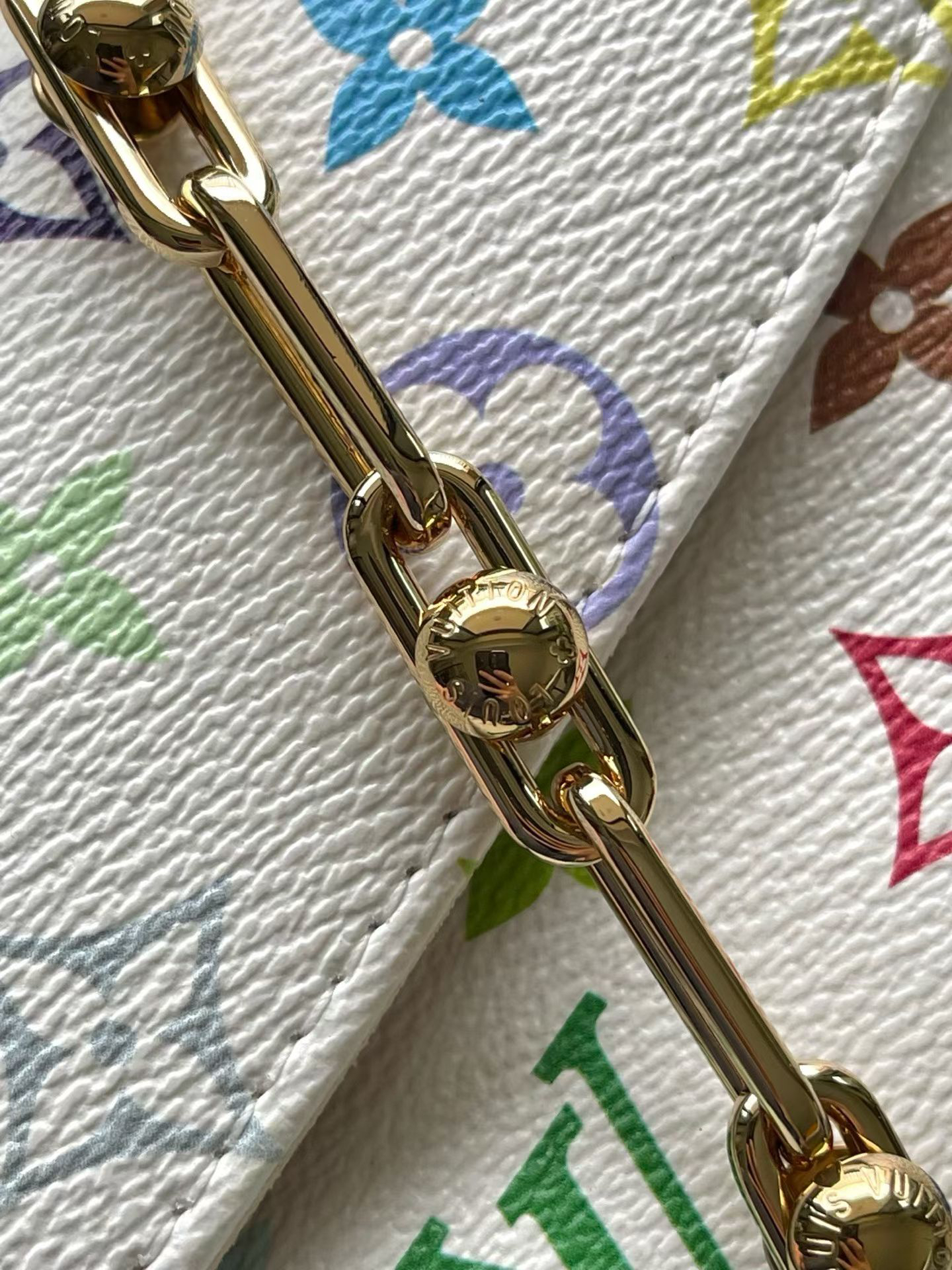 Louis Vuitton × Takashi Murakami collaboration WOC Ivy baguette bag - Image 7