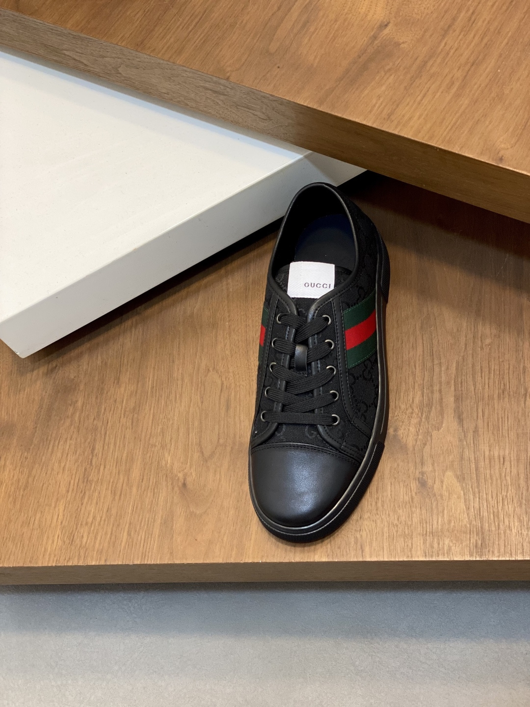 Gucci Tennis 1977 series GG canvas webbing low-top casual sneakers - Image 6