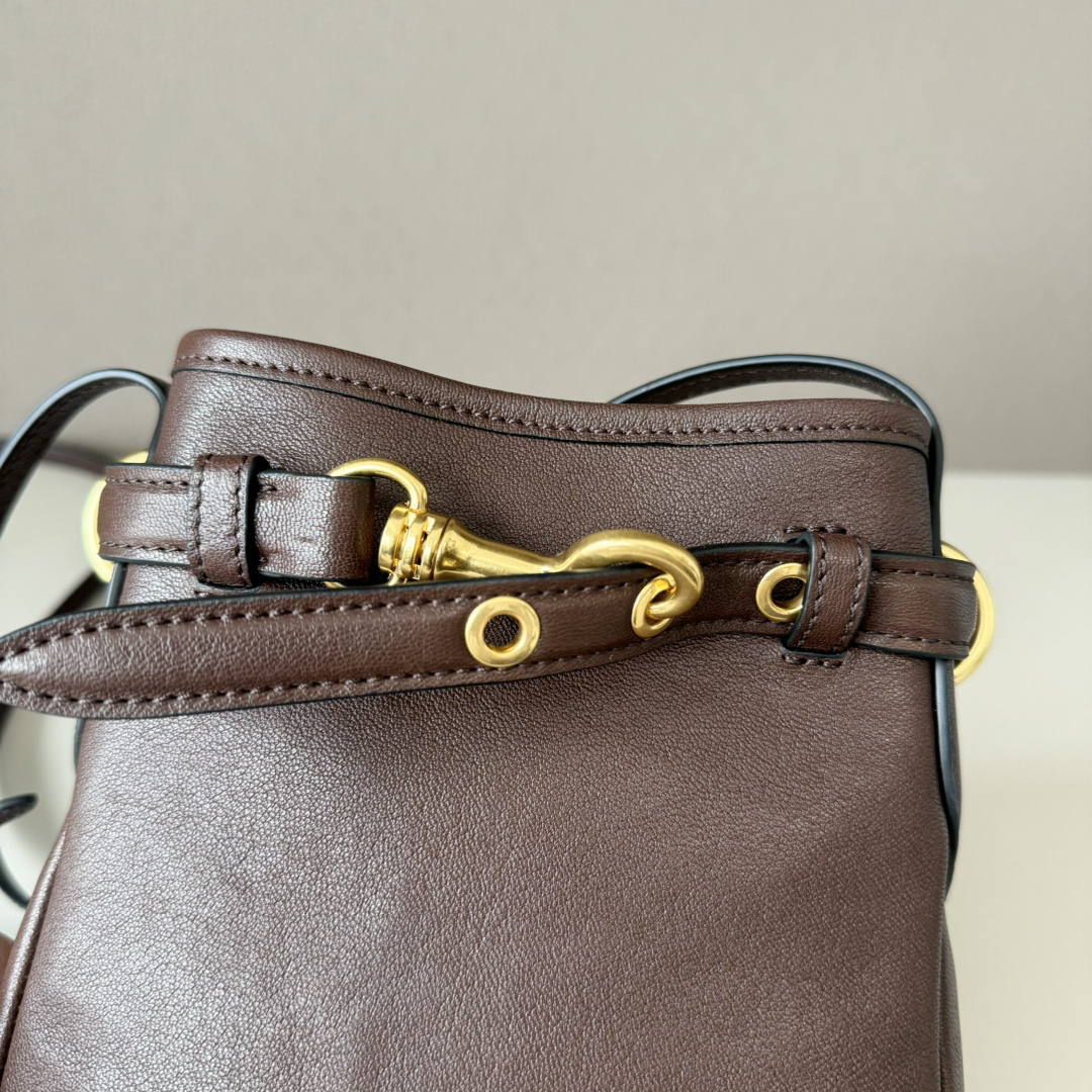 Miu Miu Nappa Genuine Leather Mini Lucky Bag Bucket Bag - Image 7
