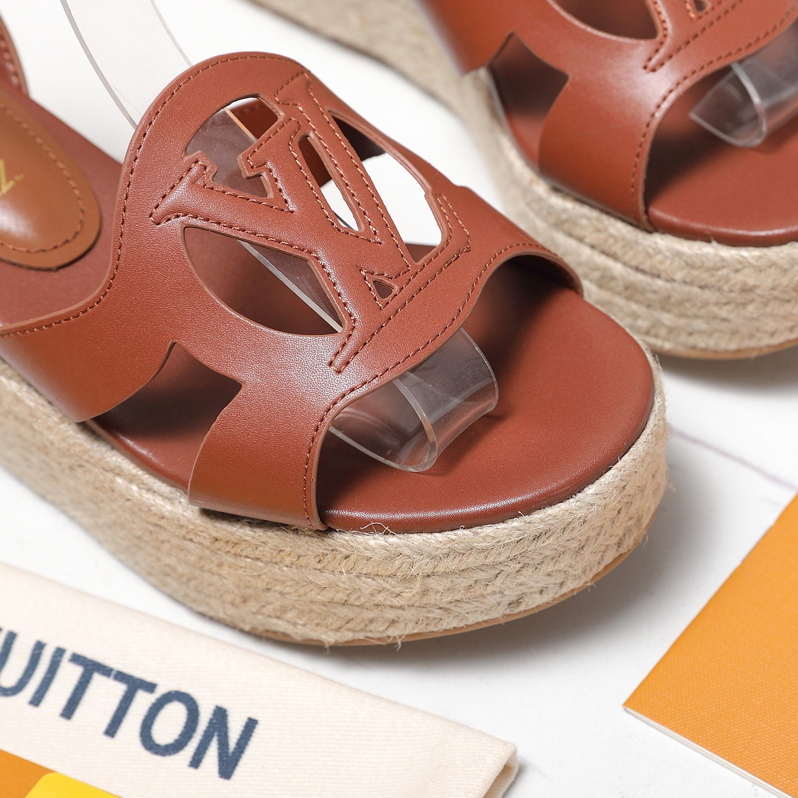 Louis Vuitton Women's Letter Rope Platform Sandals - Image 8