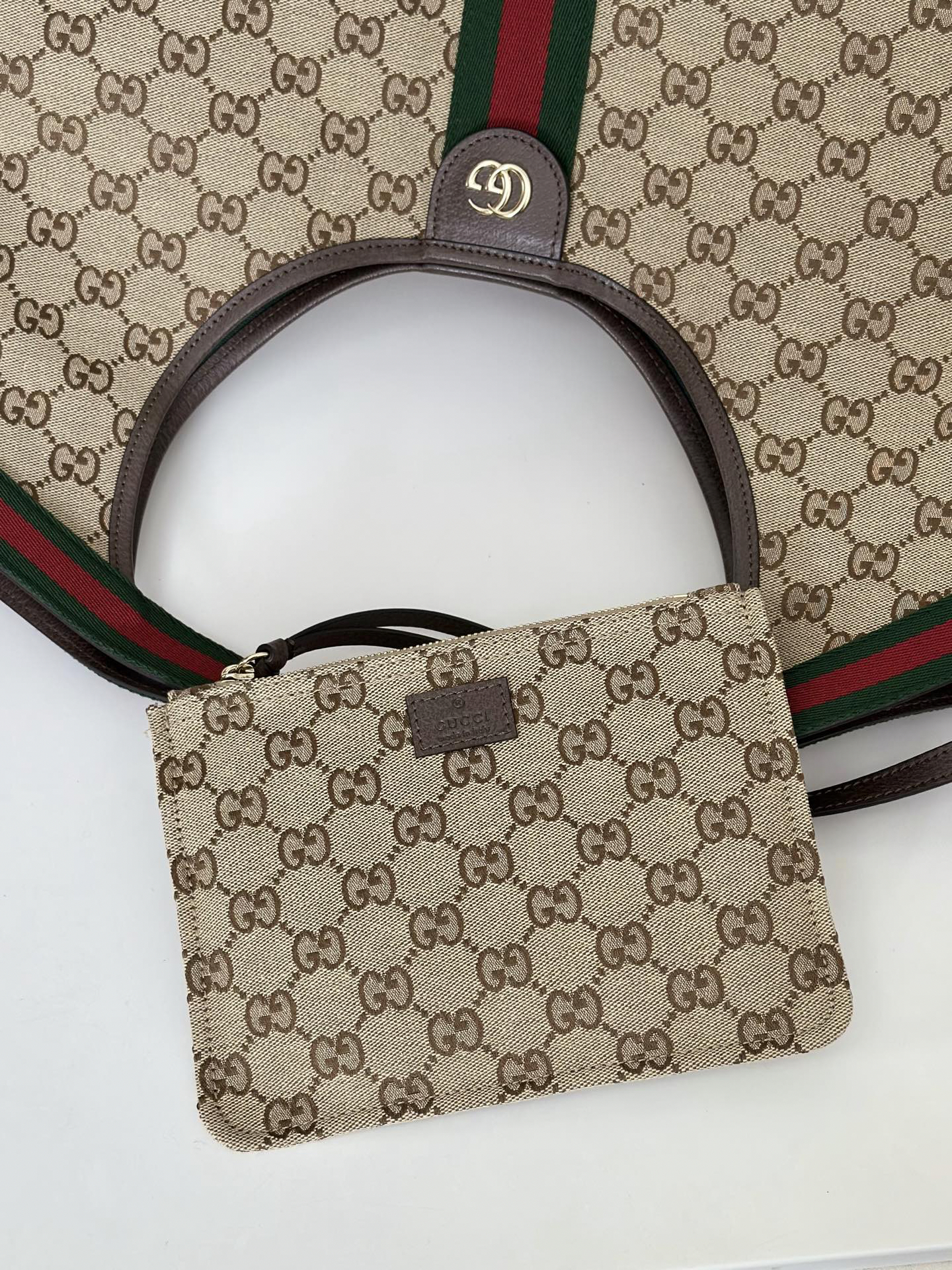 Gucci Giglio Vintage Commuter Tote Bag - Image 8