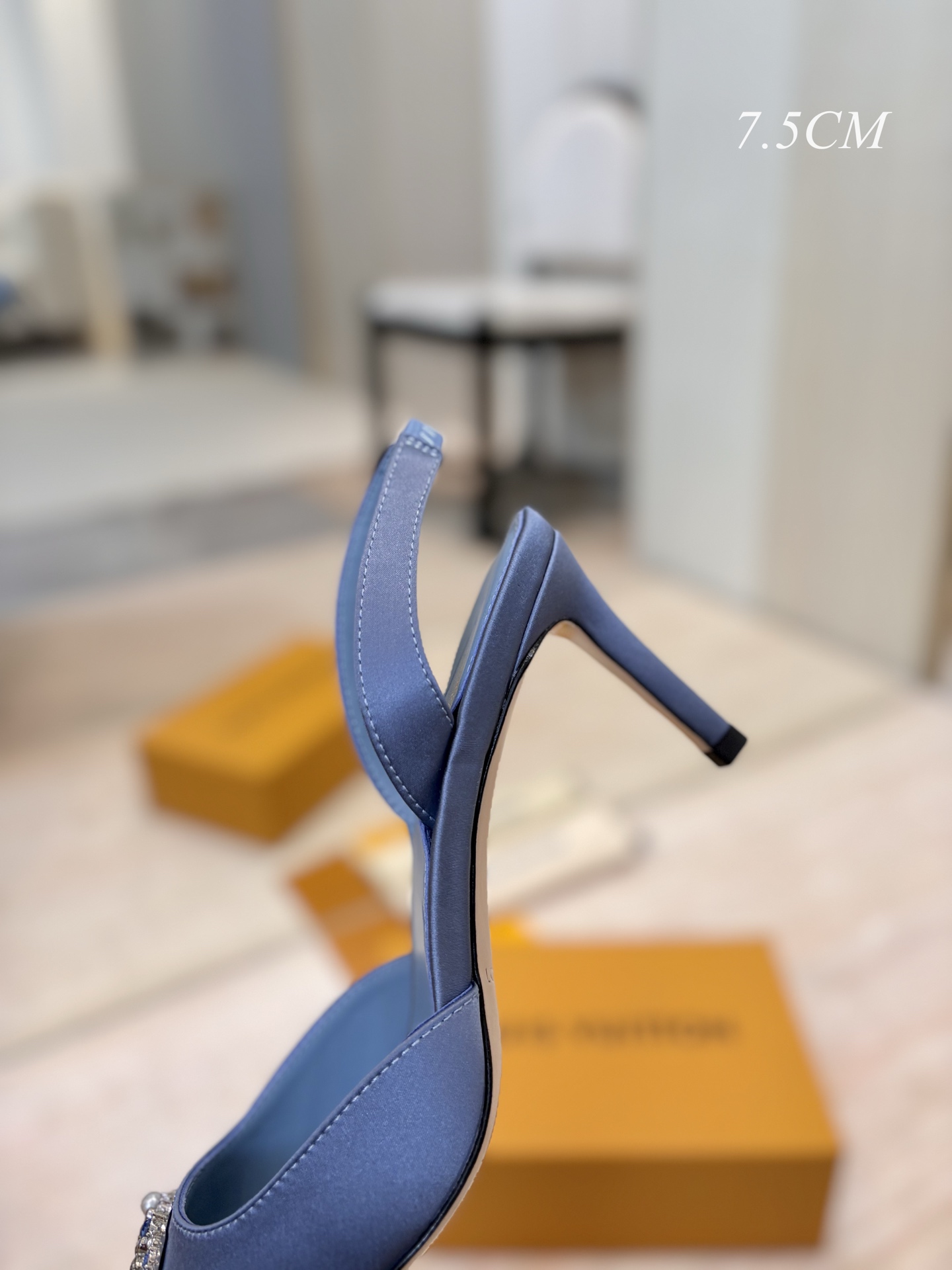 Louis Vuitton Met Slingback Open-Heel High Heels - Image 11