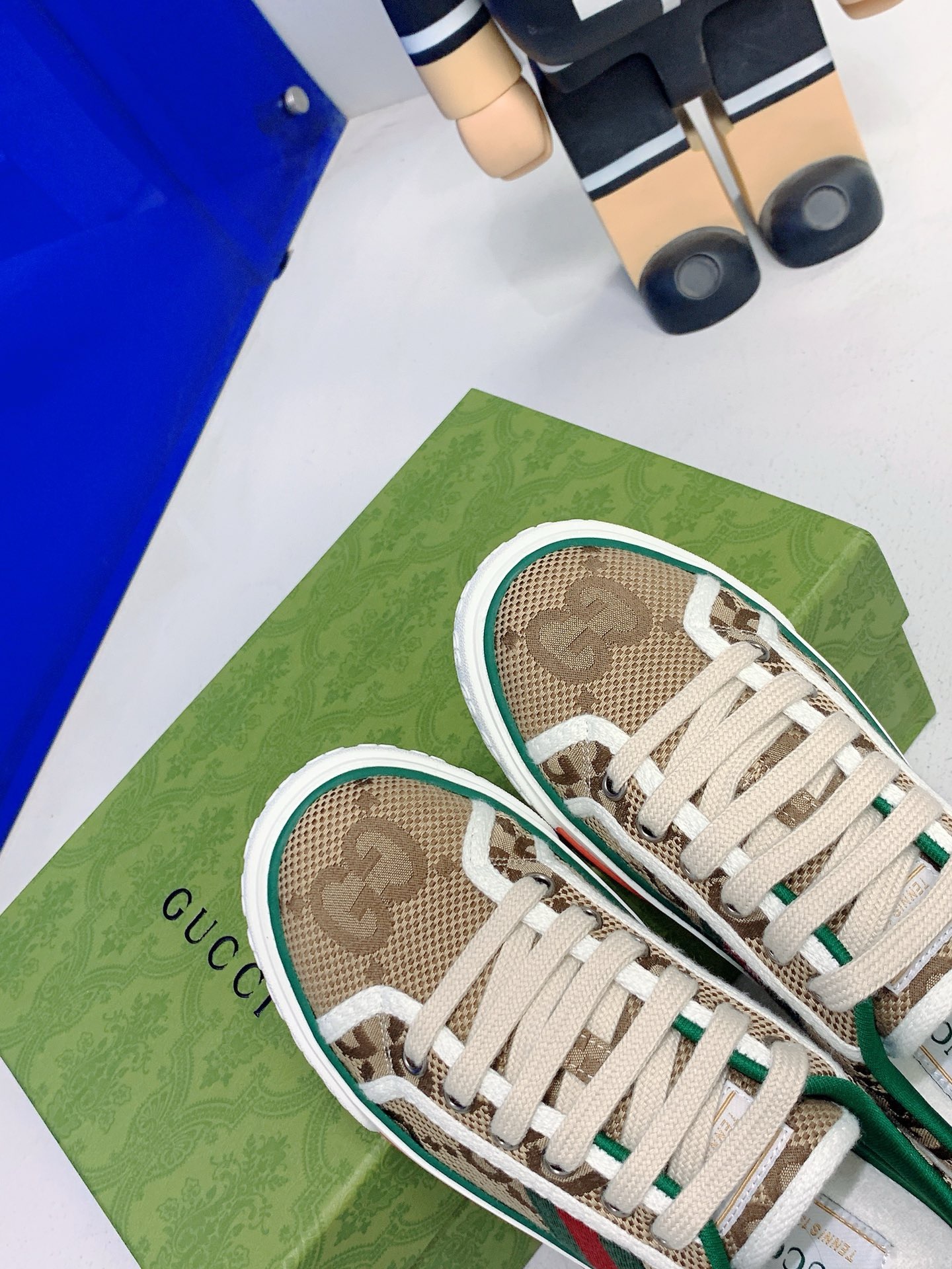 Gucci Tennis 1977 series GG monogram canvas low-top casual sneakers - Image 8