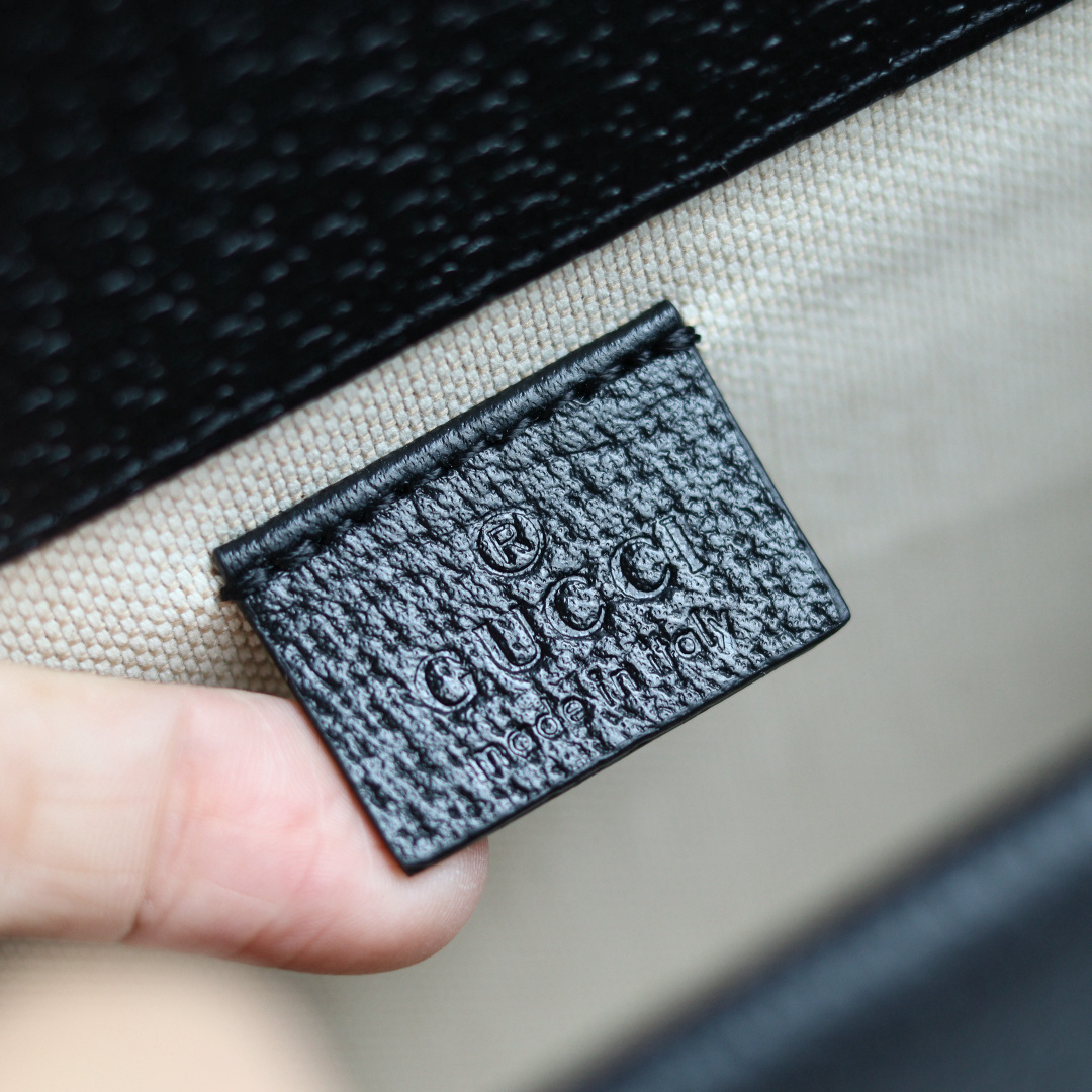 Body: Made of Gucci's classic GG monogram canvas Interior: Suede lining Dimensions: 20 × 13 × 6 cm - Image 9