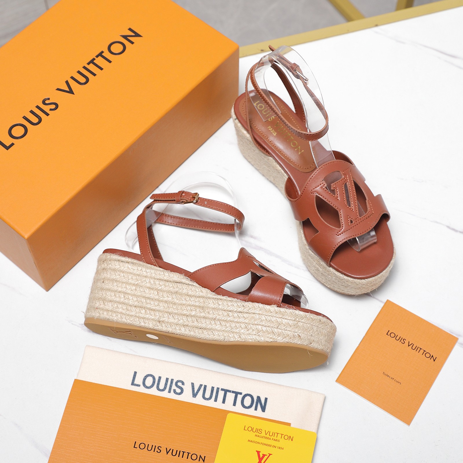 Louis Vuitton Women's Letter Rope Platform Sandals - Image 11