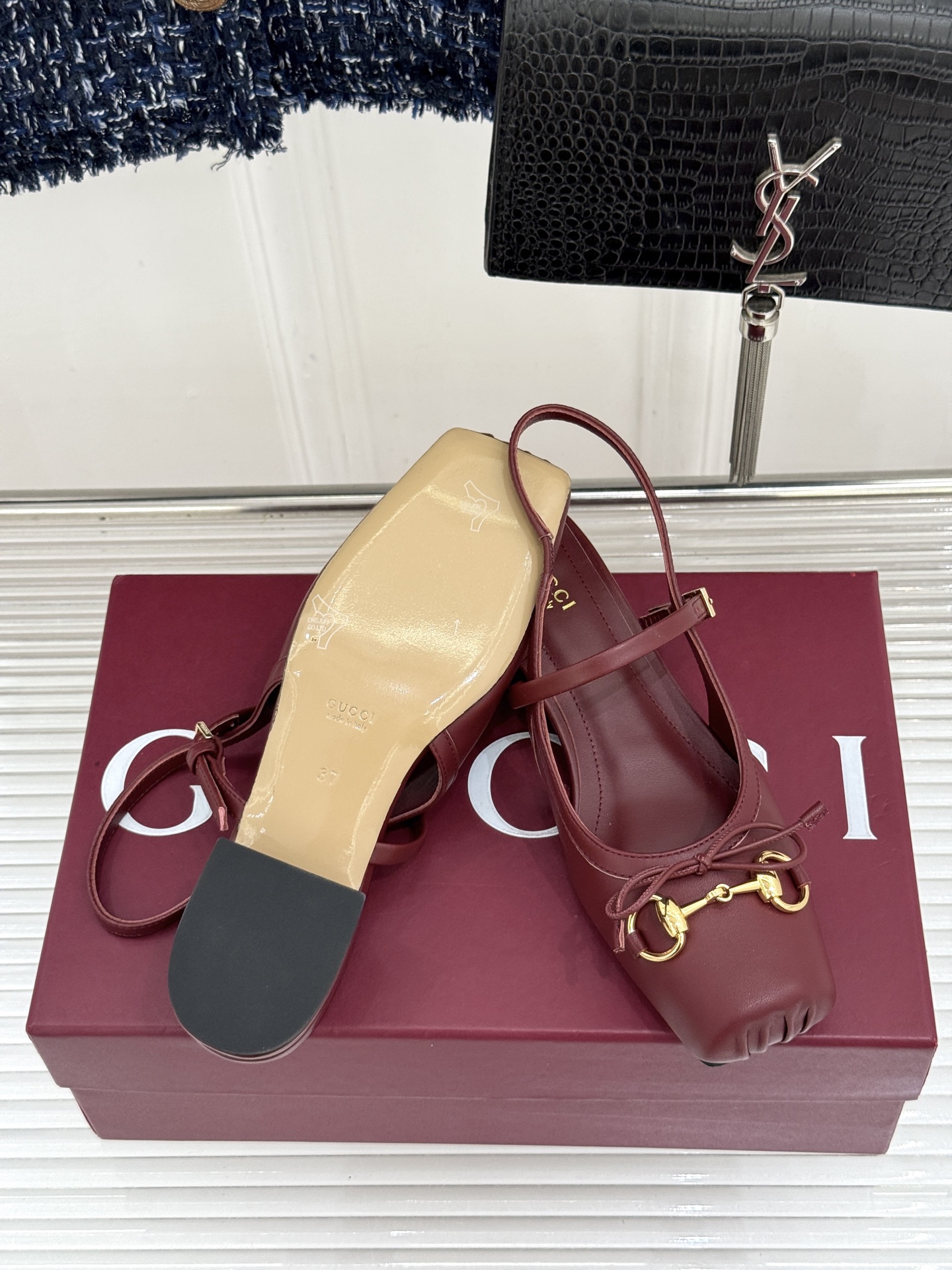 Gucci Horsebit Ballet Sandals with Horsebit Buckle and Backstrap - Image 9