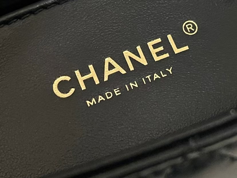 Chanel 26S Double Gold Ball Adjustable Buckle Square Fat Bag (Small Gold Ball Adjustable Baguette Bag) (Copy) - Image 8