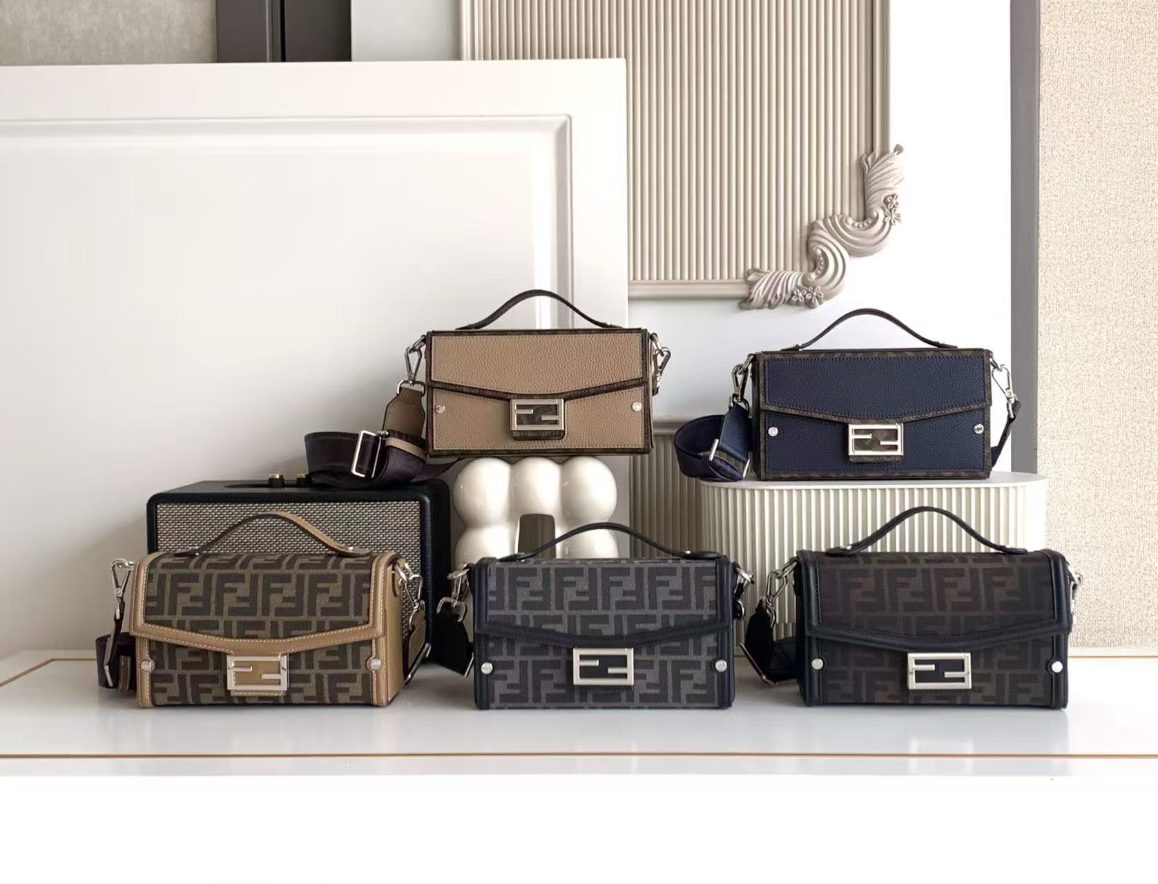 FENDI Baguette Soft Trunk Box Bag - Image 2