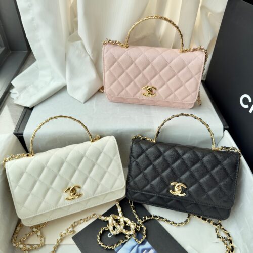 Chanel 26S Metal Handle Kelly WOC (Lucky Bag with Handle)