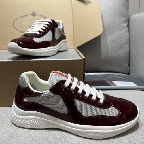 Alternative view of PRADA Prax 01 Glossy Mesh Casual Sneakers