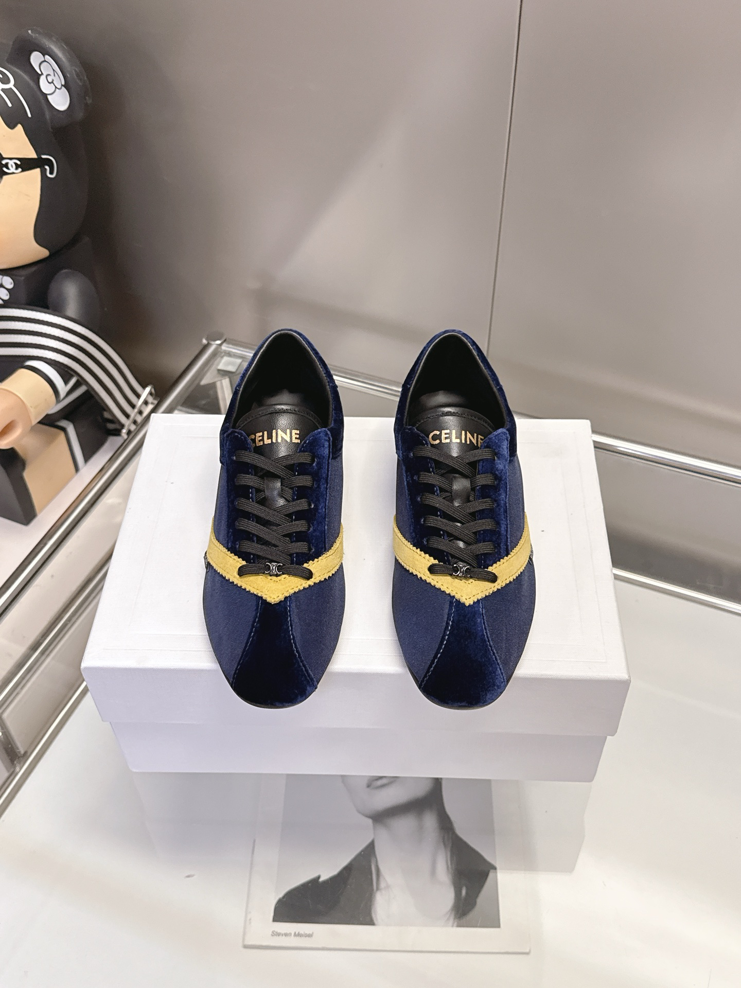 CELINE Retro Color Block German Training Casual Shoes - Image 2