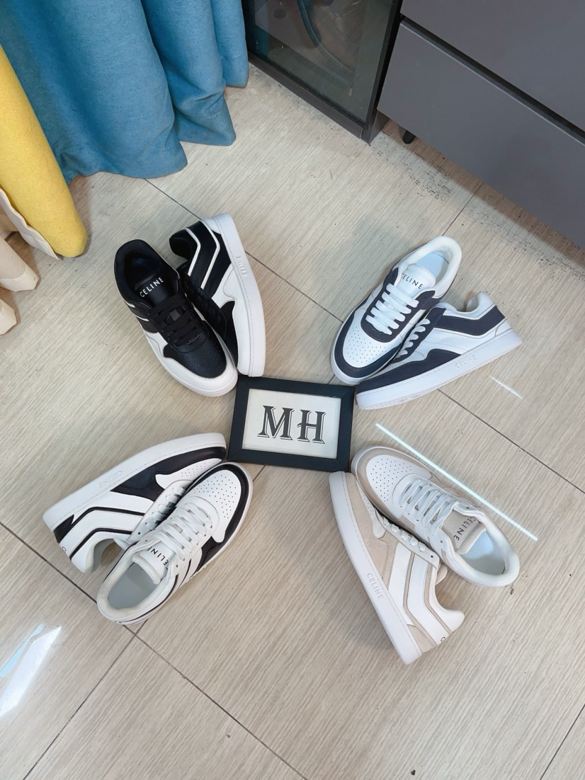 CELINE color-blocked flat sneakers