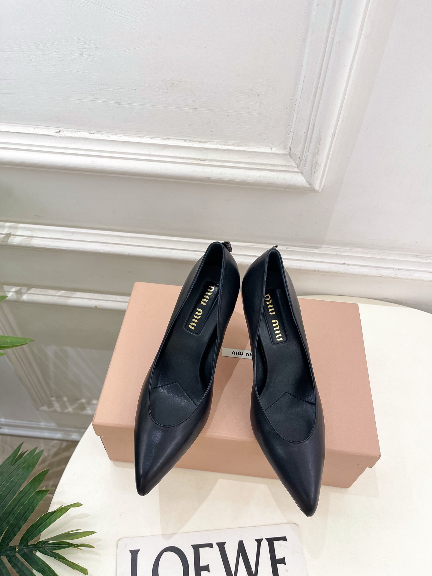 Miu Miu Vintage Hand-Drawn Gradient Pointed-Toe Stiletto Heels - Image 2