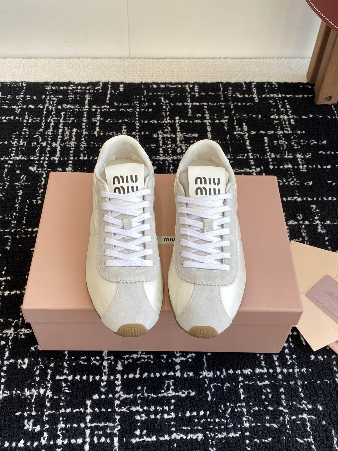 Miu Miu patchwork retro Safari casual shoes - Image 3