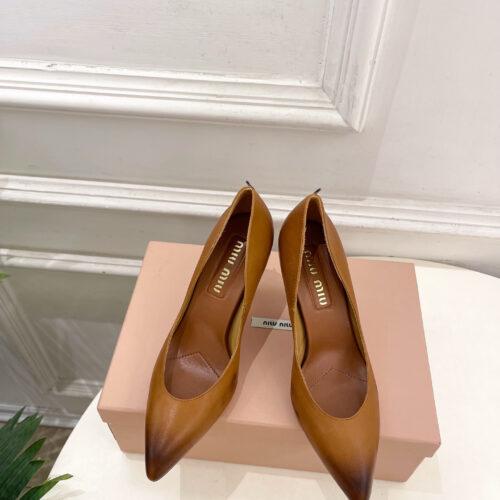 Miu Miu Vintage Hand-Drawn Gradient Pointed-Toe Stiletto Heels