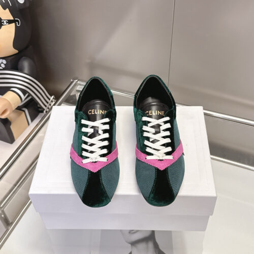 CELINE Retro Color Block German Training Casual Shoes