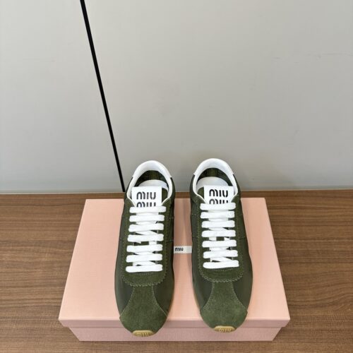 Alternative view of Miu Miu patchwork retro Safari casual shoes
