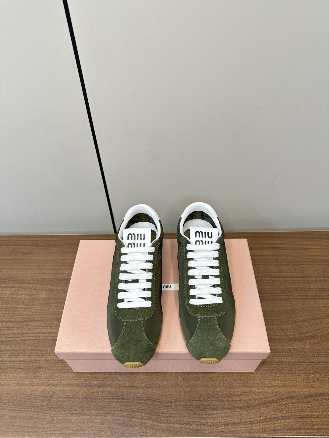 Miu Miu patchwork retro Safari casual shoes - Image 2